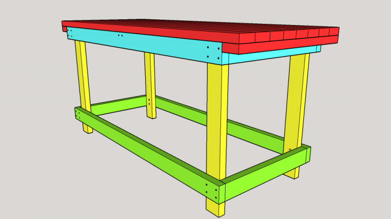 Workbench when assembled