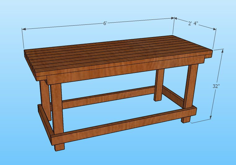 Beginner woodworking workbench