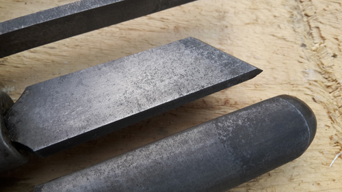 Rust-free restored chisels.