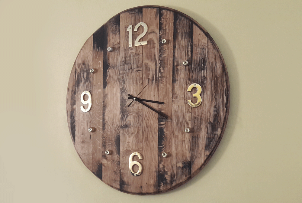 DIY Wooden Wall Clock – Wine Barrel Projects Woodwork Junkie