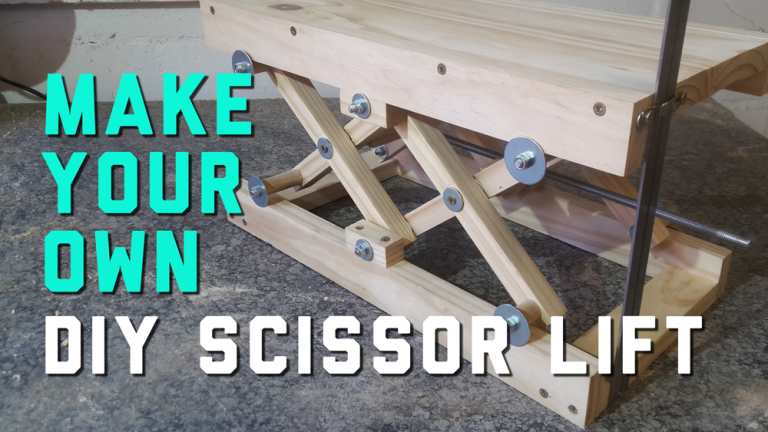 DIY-mini-scissor-lift | Woodwork Junkie